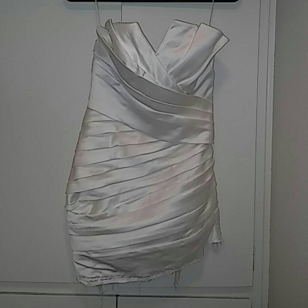 Starter top half of a white satin wedding dress